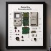 Game Boy parçalarından nostalji duvar tablosu