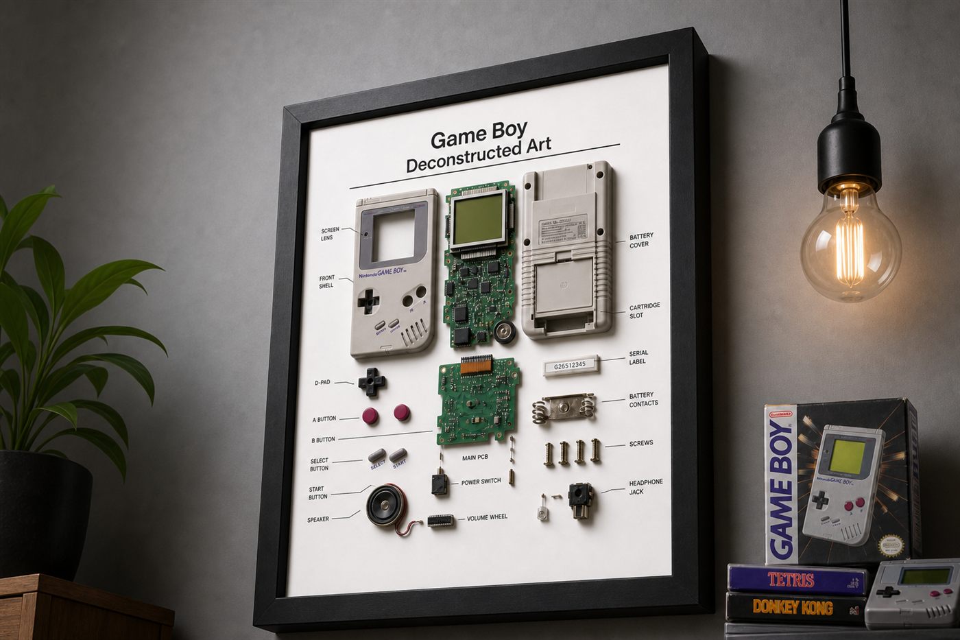 Game Boy Teardown Çerçeve — Sağ Alçak