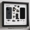 iPhone 15 Teardown Çerçeve parçalarından el yapımı duvar tablosu