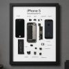 iPhone 5 Teardown Çerçeve Tablo — Ana iPhone 5 Teardown Çerçeve parçalarından el yapımı duvar tablosu