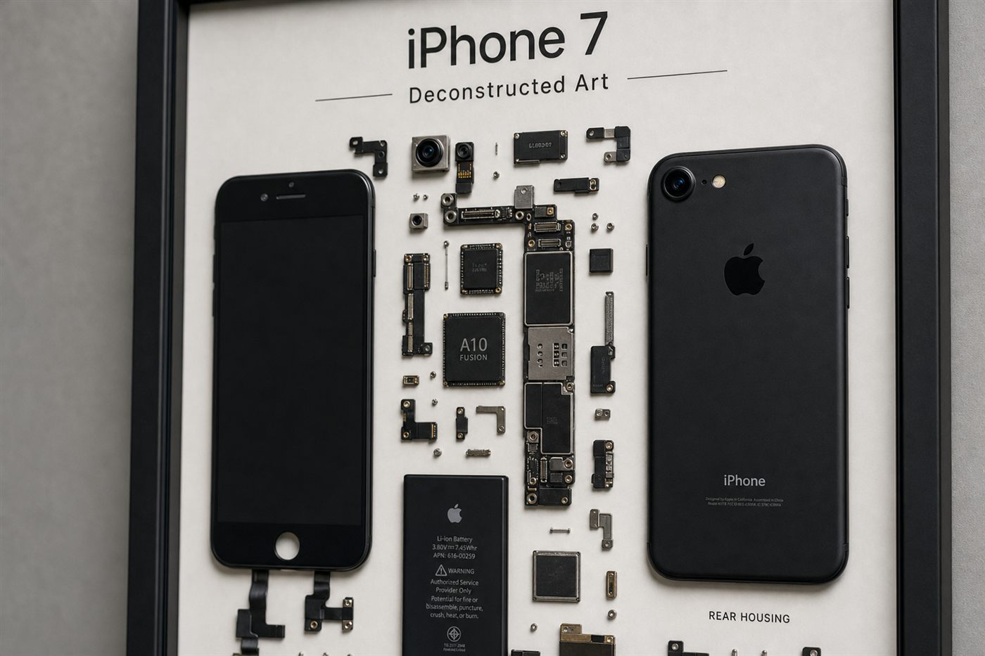 iPhone 7 Teardown Çerçeve Tablo