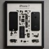 iPhone 7 Teardown Çerçeve parçalarından el yapımı duvar tablosu