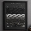 MacBook Klavye Teardown Çerçeve — Ana MacBook Klavye Teardown parçalarından el yapımı duvar tablosu