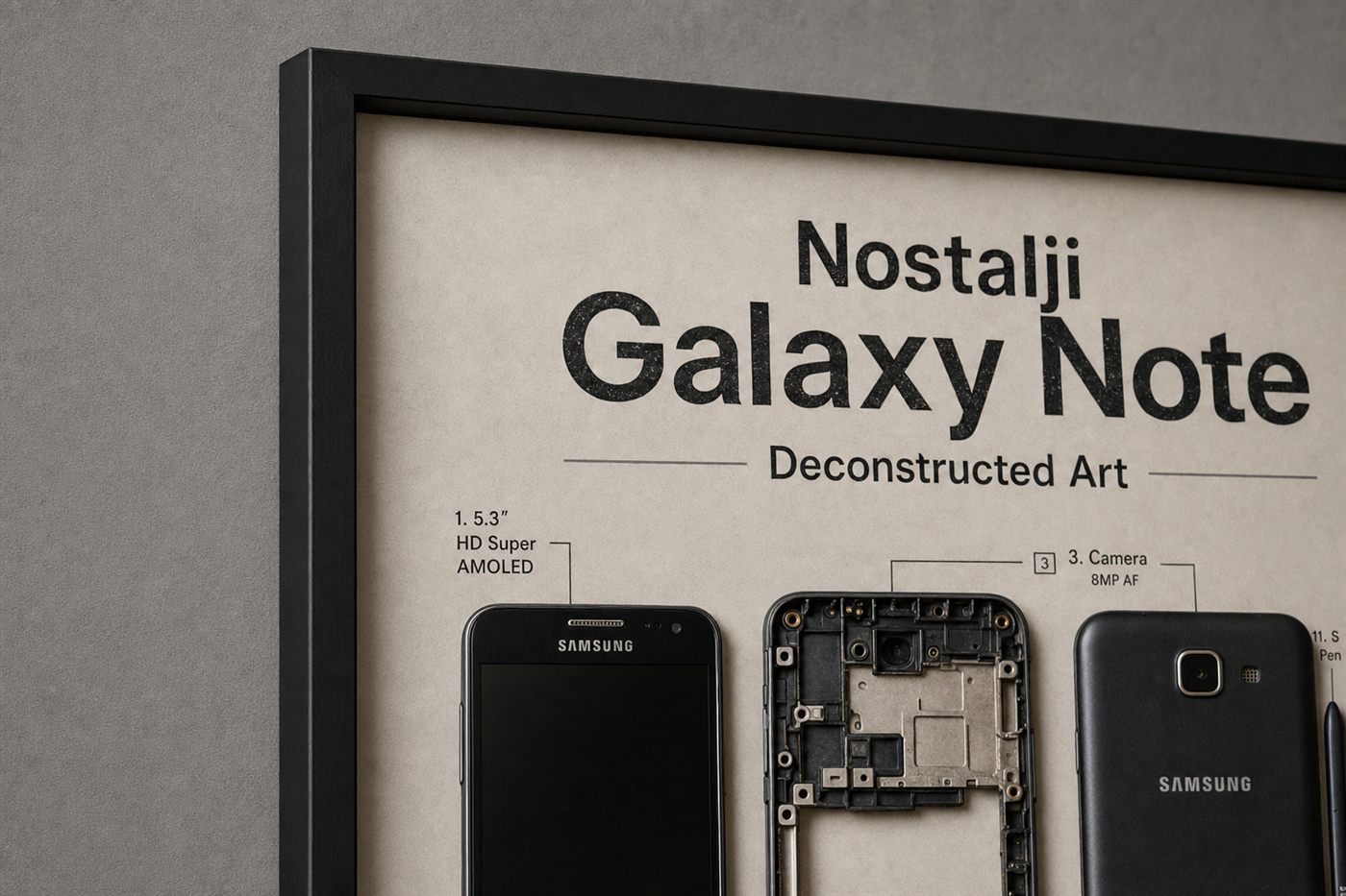 Nostalji Galaxy Note 1 Teardown — Yakın Çekim Nostalji Galaxy Note 1 Teardown — Yakın