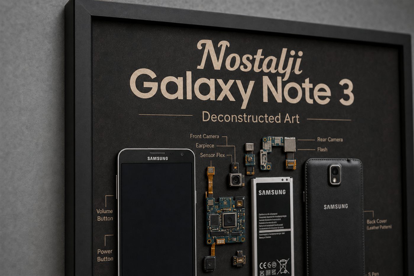 Nostalji Galaxy Note 3 Teardown — Yakın Çekim Nostalji Galaxy Note 3 Teardown — Yakın