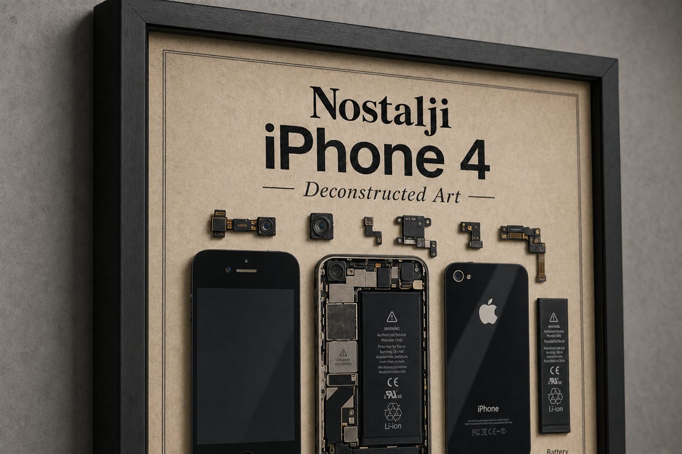 Nostalji iPhone 4 Teardown — Yakın Çekim Nostalji iPhone 4 Teardown — Yakın