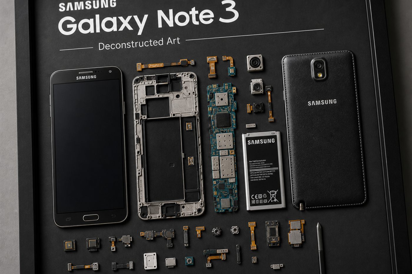 Samsung Galaxy Note 3 Teardown Çerçeve — Yakın