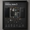 Samsung Galaxy Note 3 Teardown parçalarından el yapımı duvar tablosu