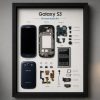 Samsung Galaxy S3 Teardown parçalarından el yapımı duvar tablosu