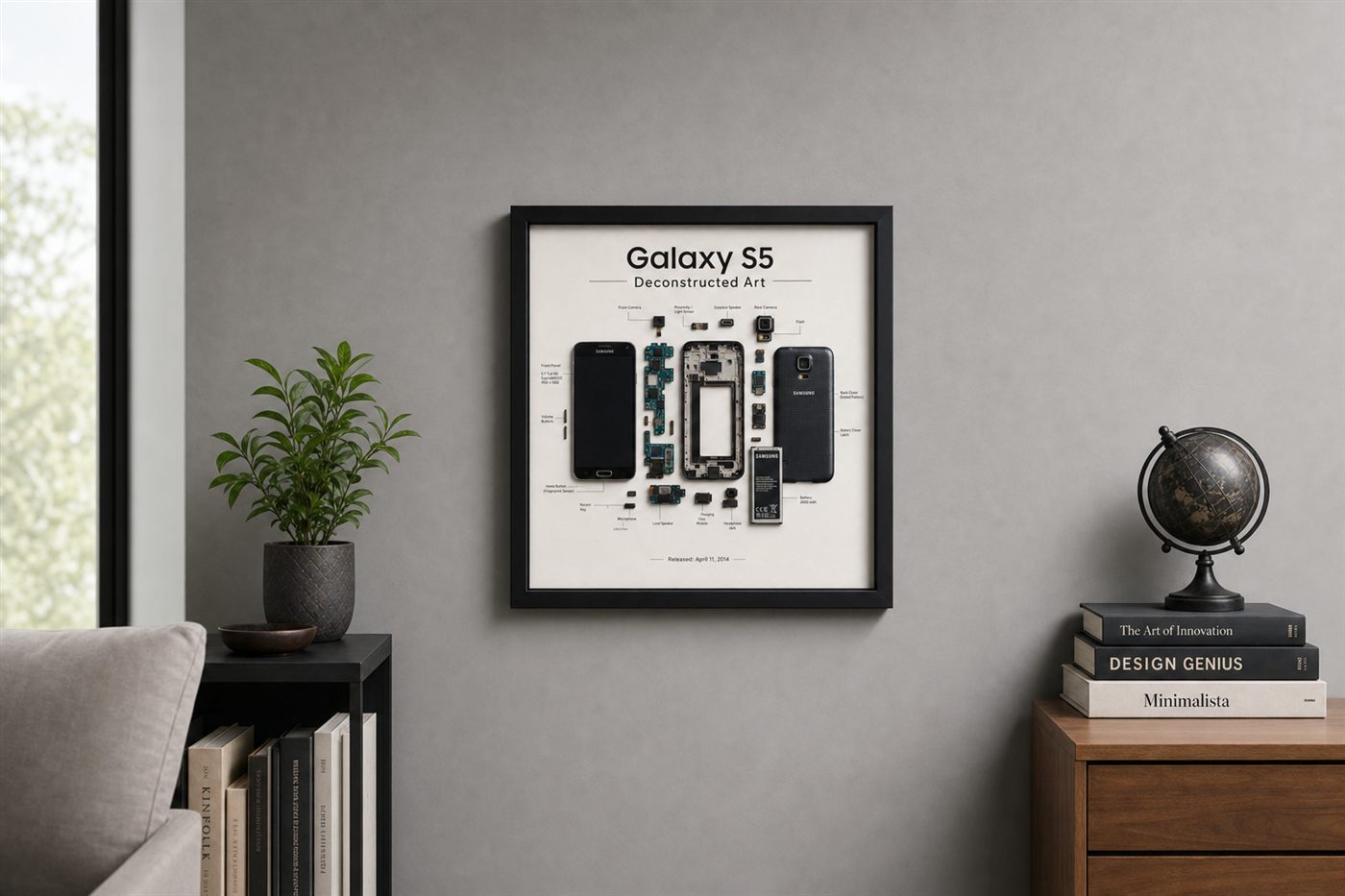 Samsung Galaxy S5 Teardown Çerçeve — Geniş